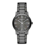 Burberry The City Grey Dial Gunmetal Steel Strap Watch for Men - BU9007