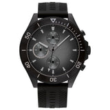 Tommy Hilfiger Larson Chronograph Black Dial Black Rubber Strap Watch For Men - 1791921