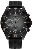 Tommy Hilfiger Larson Chronograph Black Dial Black Rubber Strap Watch For Men - 1791921