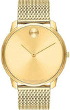 Movado Bold Gold Dial Gold Mesh Bracelet Watch For Men - 3600373