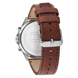 Tommy Hilfiger West Chronograph Grey Dial Brown Leather Strap Watch For Men - 1791710