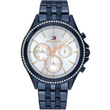 Tommy Hilfiger Ari Diamonds White Dial Blue Steel Strap Watch for Women - 1782003