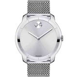 Movado Bold Silver Dial Silver Mesh Bracelet Watch For Women - 3600241