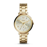 Fossil Jacqueline Rose Gold Dial Rose Gold Steel Strap Watch for Women - ES3667