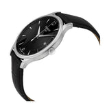 Tissot T Classic Tradition Black Dial Black Leather Strap Watch For Men - T063.610.16.057.00