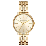 Michael Kors Pyper Quartz Gold Dial Gold Steel Strap Watch For Women - MK3898