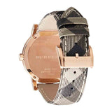 Burberry The City Rose Gold Dial Brown Leather Strap Watch for Women - BU9040