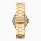 Michael Kors Bryn Pavé Quartz Gold Dial Gold Steel Strap Watch For Women - MK7199