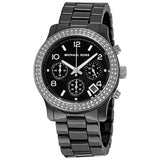 Michael Kors Runway Black Dial Black Steel Strap Watch for Women - MK5190