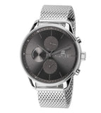 Tommy Hilfiger Chase Quartz Grey Dial Silver Mesh Bracelet Watch For Men - 1791484