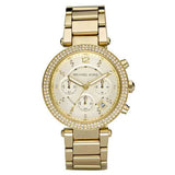 Michael Kors Parker Gold Dial Gold Steel Strap Watch for Women - MK5354