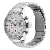 Tommy Hilfiger Trent Multifunction White Dial Silver Steel Strap Watch for Men - 1791140