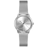 Calvin Klein Minimal Silver Dial Silver Mesh Bracelet Watch for Women - K3M2212Z