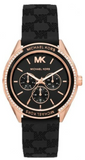 Michael Kors Jessa Quartz Black Dial Black Silicone Strap Watch For Women - MK7266