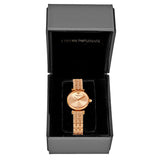 Emporio Armani Gianni T Bar Quartz Rose Gold Dial Rose Gold Steel Strap Watch For Women - AR11342