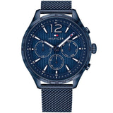 Tommy Hilfiger Gavin Chronograph Blue Dial Blue Mesh Bracelet Watch for Men - 1791471