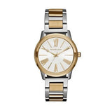 Michael Kors Hartman Quartz White Dial Two Tone Steel Strap Watch For Women - MK3521