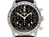 Breitling Navitimer Ref. 806 1959 Re-Edition Black Dial Brown Leather Strap Watch for Men - AB0910371B1X1