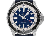 Breitling Superocean Automatic 44 Blue Dial Blue Rubber Strap Watch for Men - A17376211C1S1