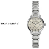 Burberry The Classic Silver Dial Silver Steel Strap Watch for Women - BU10108