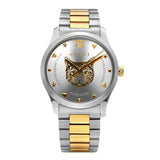 Gucci G Timeless Silver Dial Two Tone Steel Strap Watch For Women - YA1264074