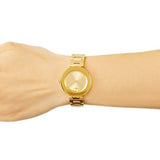 Movado Bold Gold Dial Gold Steel Strap Watch For Women - 3600382