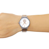 Michael Kors Portia Quartz Silver Dial Two Tone Steel Strap Watch For Women - MK3709