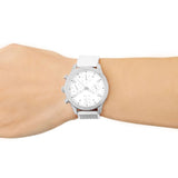 Guess Marina Quartz White Dial White Rubber Strap Watch For Women - W1025L1