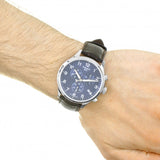 Tissot Chrono XL Classic Blue Dial Brown Leather Strap Watch For Men - T116.617.16.047.00