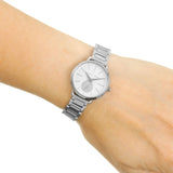 Michael Kors Portia Quartz Silver Dial Silver Steel Strap Watch For Women - MK3837