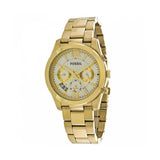 Fossil Boyfriend Gold Dial Gold Steel Strap Watch for Women - ES3884