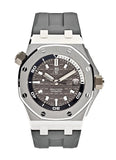 Audemars Piguet Royal Oak Offshore Diver Grey Dial Grey Rubber Strap Watch for Men - 15720ST.OO.A009CA.01