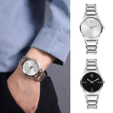 Calvin Klein Stately Silver Dial Silver Steel Strap Watch for Women - K3G23128