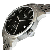 Tissot Le Locle Powermatic 80 Black Dial Silver Steel Strap Watch For Men - T006.407.11.052.00