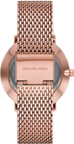 Michael Kors Pyper Analog Black Dial Rose Gold Mesh Strap Watch For Women - MK4566