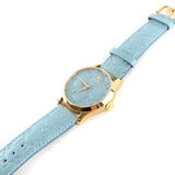 Gucci G Timeless Quartz Blue Dial Blue Leather Strap Watch For Men - YA1264097