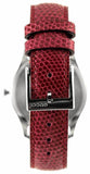 Gucci G-Timeless Mother of Pearl Red Dial Red Leather Strap Watch For Women - YA1264041