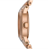Marc Jacobs Mini Amy White Dial Rose Gold Steel Strap Watch for Women - MBM3078