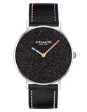 Coach Perry Black Dial Black Leather Strap Watch for Women - 14503033