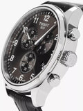 Tissot Chrono XL Classic Black Dial Black Leather Strap Watch For Men - T116.617.16.057.00