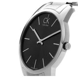 Calvin Klein City Black Dial Silver Steel Strap Watch for Men - K2G21161