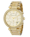 Michael Kors Parker Gold Dial Gold Steel Strap Watch for Women - MK5632