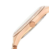 Michael Kors Lauryn Mother of Pearl Dial Rose Gold Steel Strap Watch for Women - MK3716