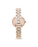 Emporio Armani T-Bar Gianni Rose Gold Dial Rose Gold Steel Strap Watch For Women - AR11059