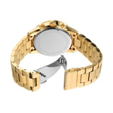 Michael Kors Ritz Chronograph Gold Dial Gold Steel Strap Watch For Women - MK6484