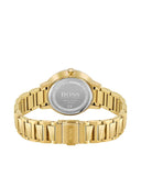 Hugo Boss Signature Gold Dial Gold Steel Strap Watch for Women - 1502541