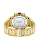 Hugo Boss Ikon Blue Dial Gold Steel Strap Watch for Men - 1513340