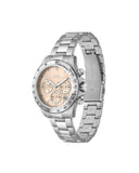 Hugo Boss Premiere Rose Gold Dial Silver Steel Strap Watch for Women - 1502444