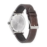 Versace Greca Time Quartz Blue Dial Brown Leather Strap Watch For Men - VE3K00122