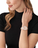 Michael Kors Harlowe Rose Gold Dial Rose Gold Steel Strap Watch For Women - MK4710